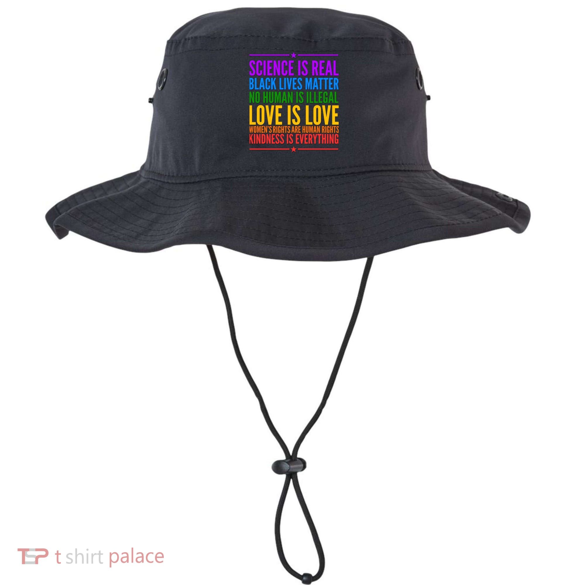 Science Is Real Black Lives Matter Love Is Love Bucket Hat