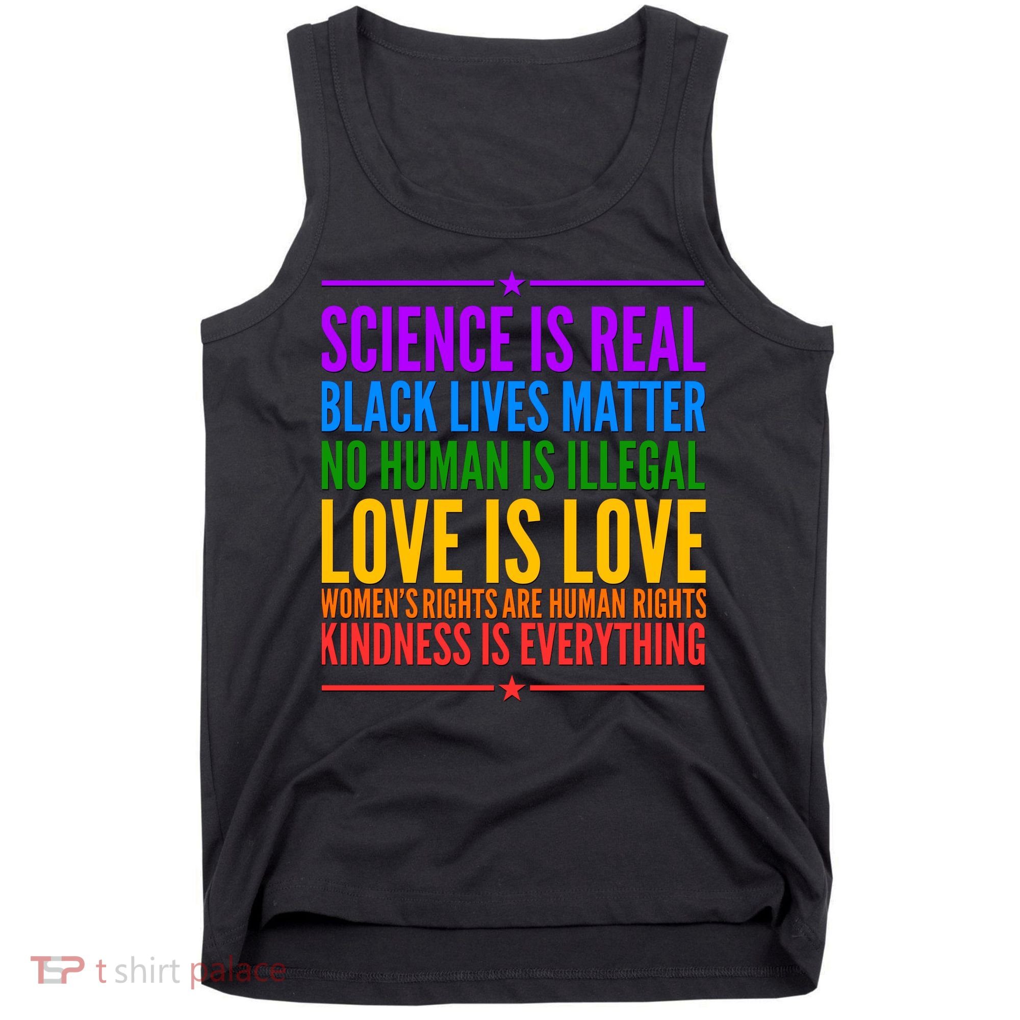 Science Is Real Black Lives Matter Love Is Love Tank Top