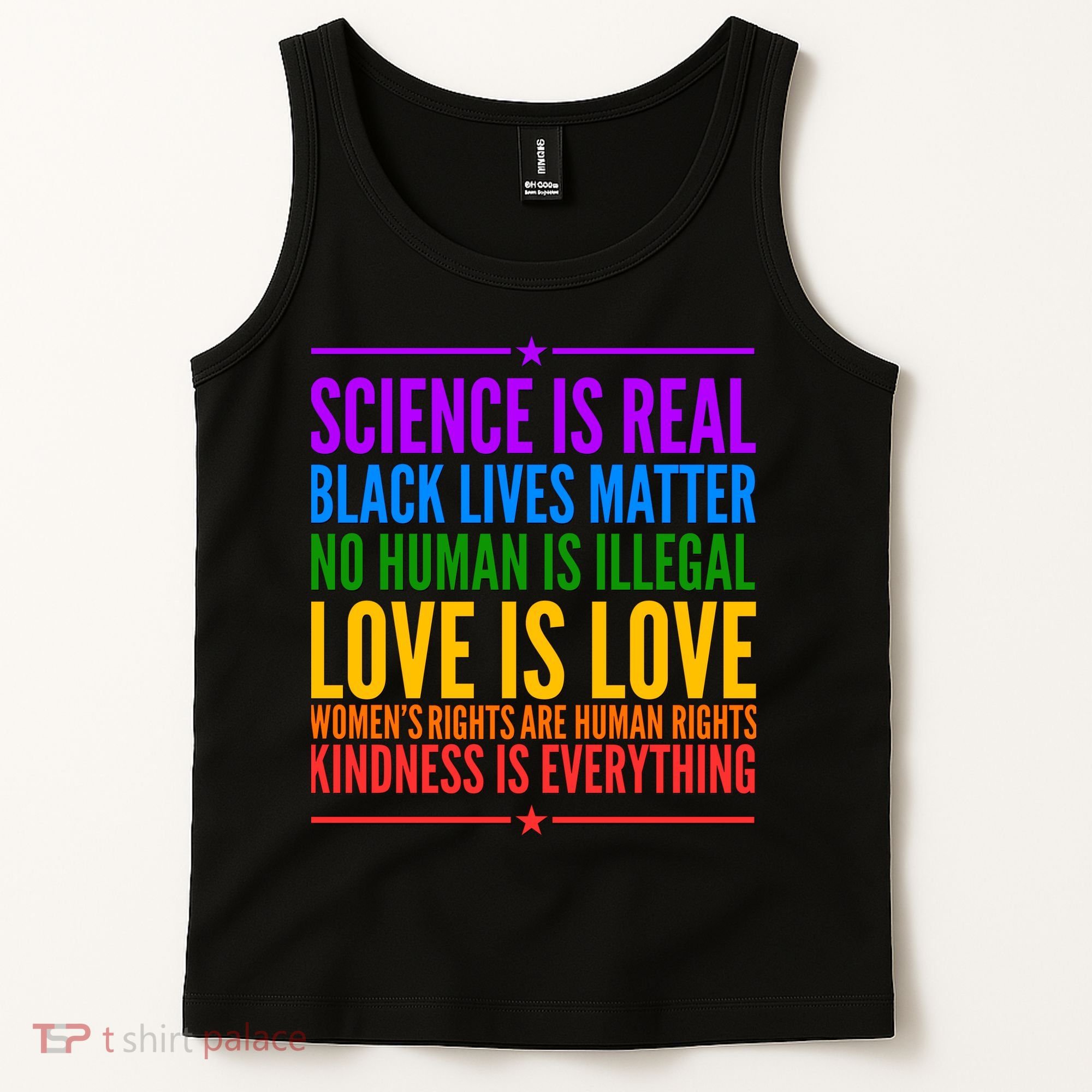 Science Is Real Black Lives Matter Love Is Love Tank Top