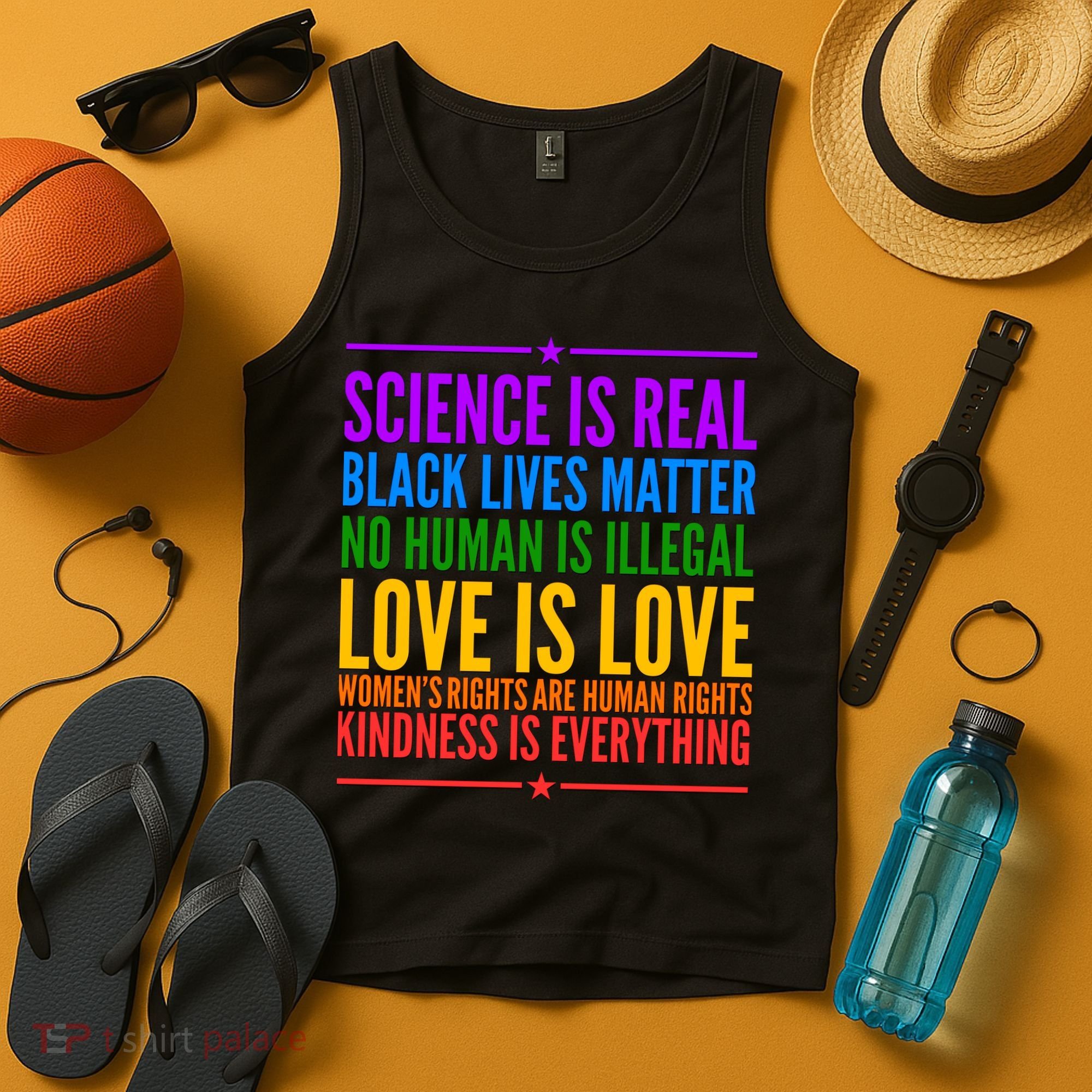 Science Is Real Black Lives Matter Love Is Love Tank Top