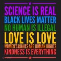 Science Is Real Black Lives Matter Love Is Love Golf Towel thumb 3
