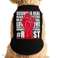 Science Is Real Resist Quote Doggie Tank thumb 0