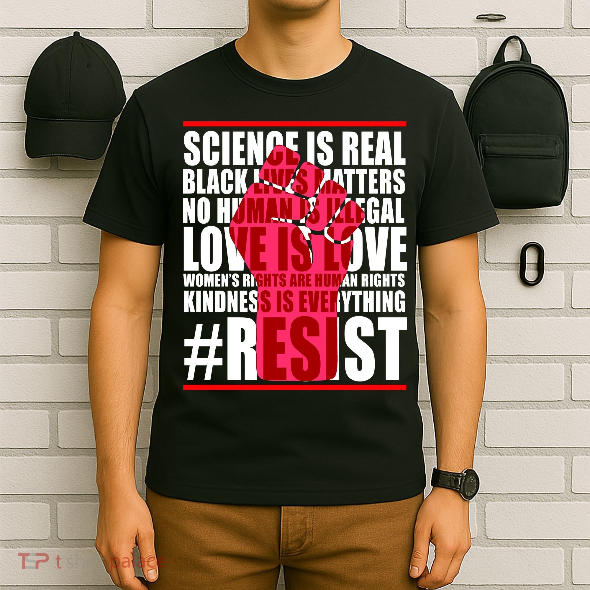 Science Is Real Resist Quote T-Shirt