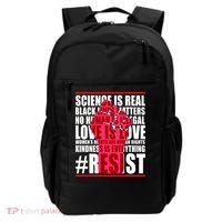 Science Is Real Resist Quote Backpack thumb 0