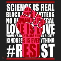 Science Is Real Resist Quote Beanie thumb 2