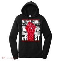Science Is Real Resist Quote Women's Hoodie thumb 0