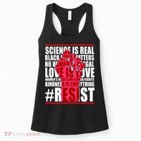 Science Is Real Resist Quote Women's Tank Top thumb 0