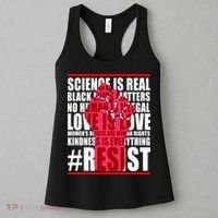 Science Is Real Resist Quote Women's Tank Top thumb 3