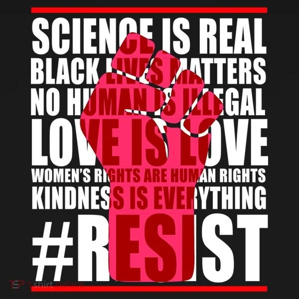 Science Is Real Resist Quote Women's Tank Top