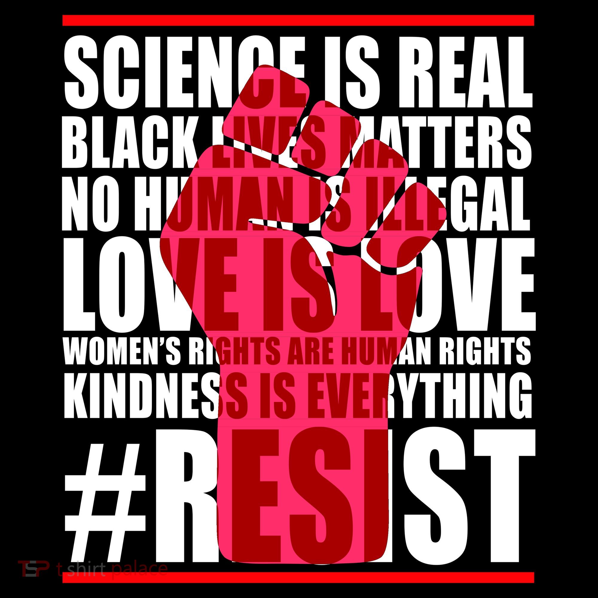 Science Is Real Resist Quote Toddler Hoodie