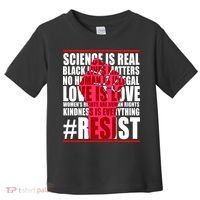 Science Is Real Resist Quote Toddler T-Shirt thumb 0
