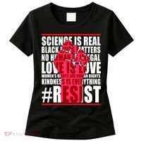 Science Is Real Resist Quote Women's T-Shirt thumb 0