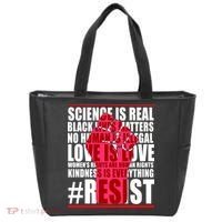 Science Is Real Resist Quote Tote Bag thumb 0