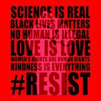 Science Is Real Resist Quote Santa Hat thumb 1