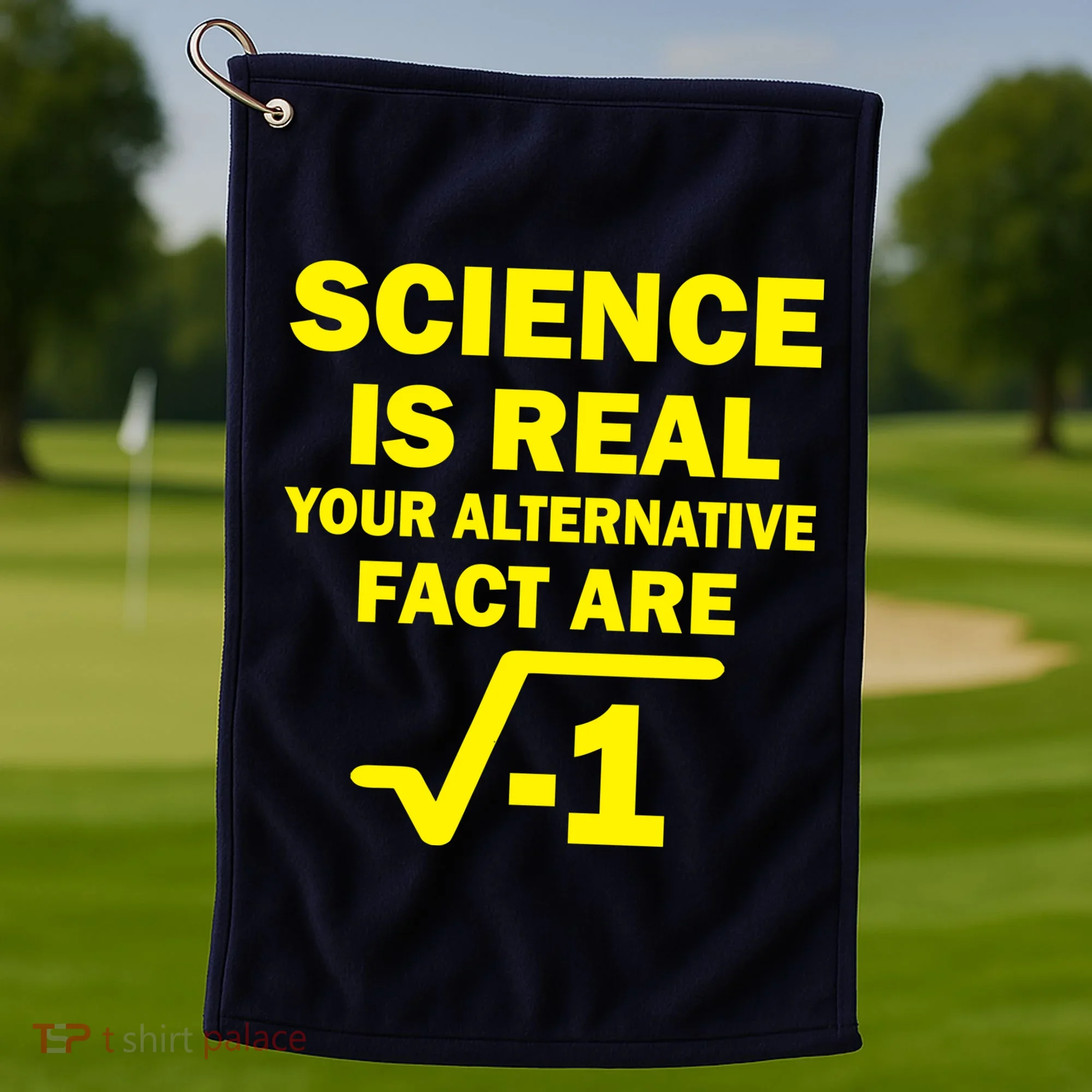 Science Is Real Your Alternative Fact Are Golf Towel