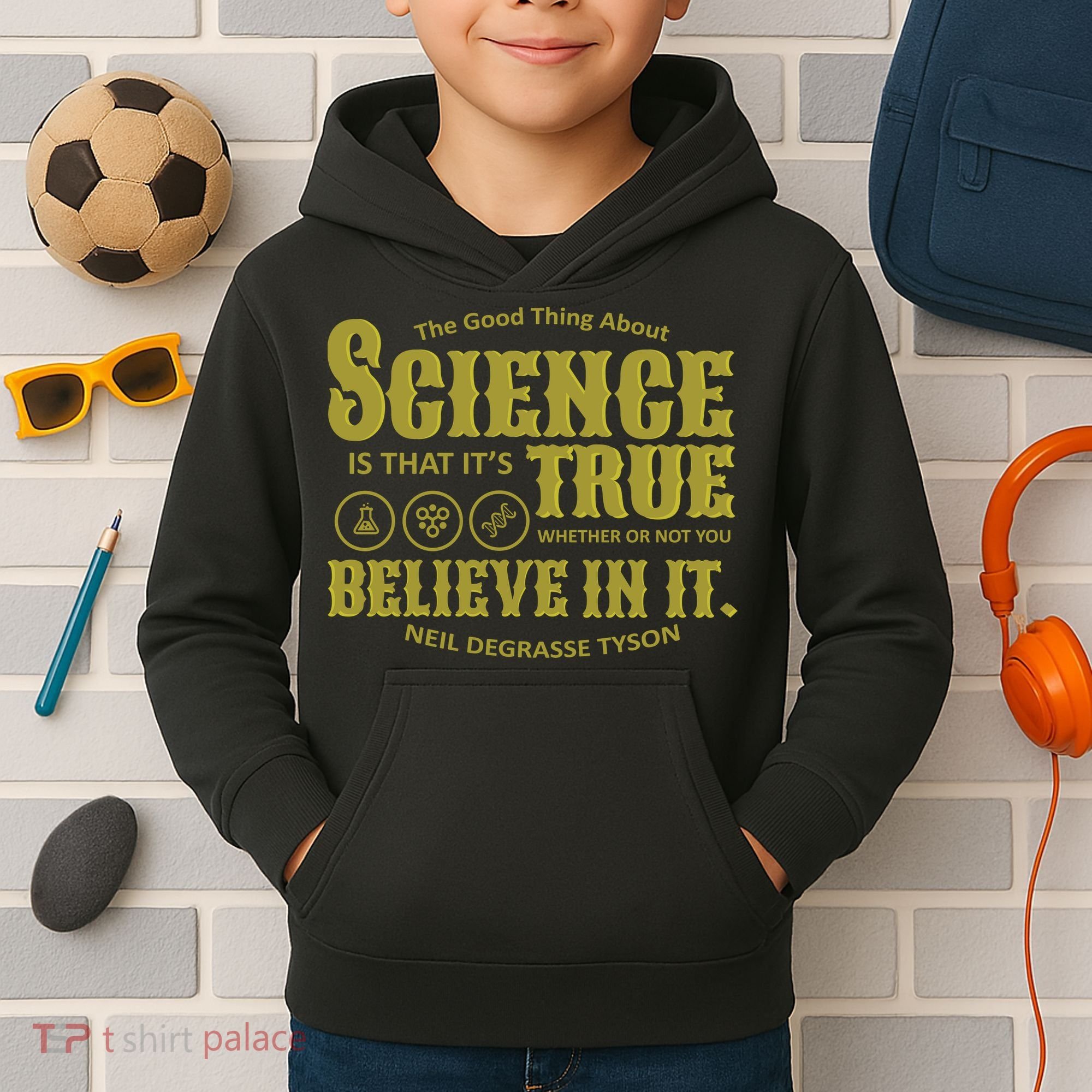 Science Is True Whether You Believe It or Not Kids Hoodie