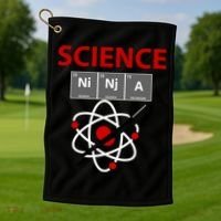 Science Ninja  Golf Towel thumb 1