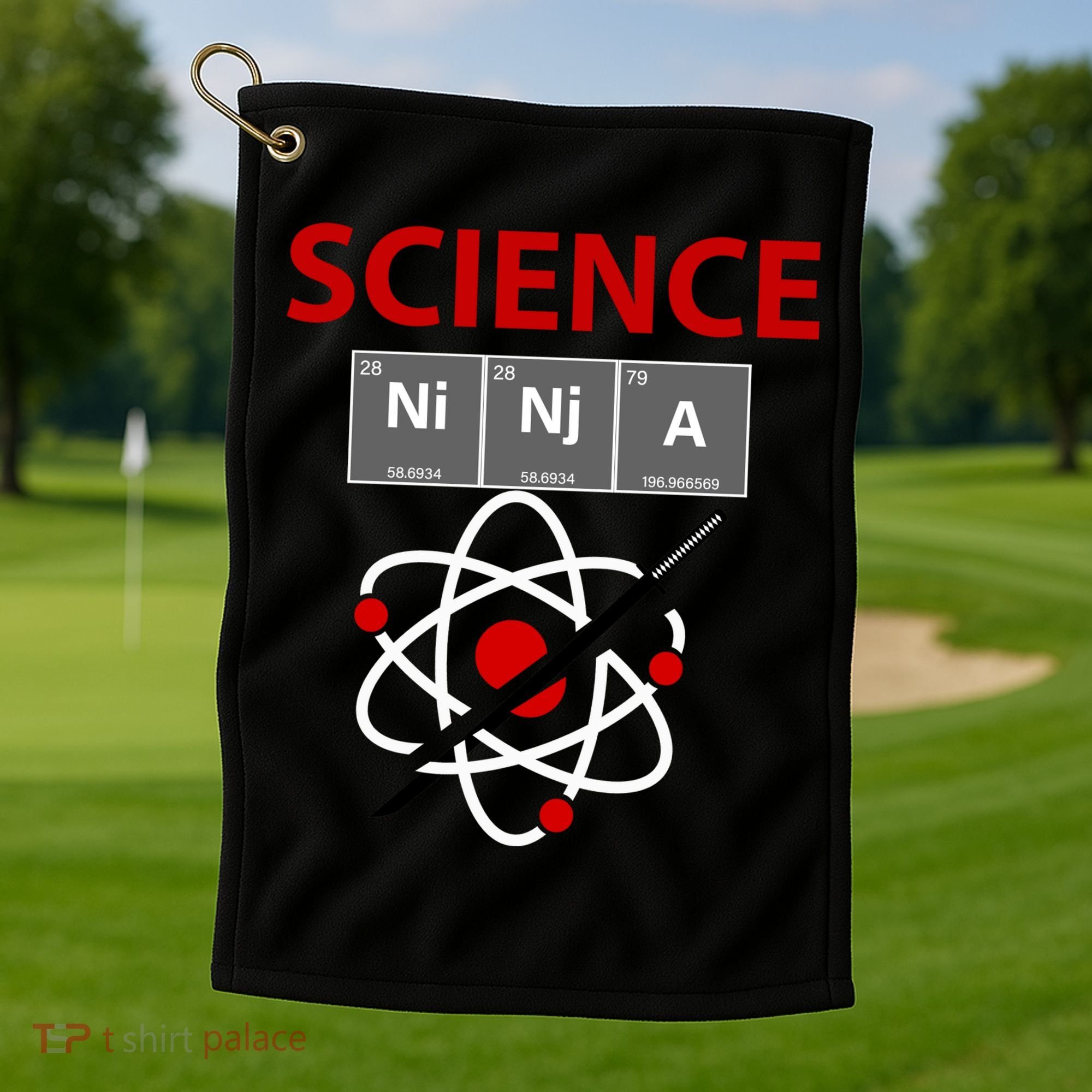 Science Ninja  Golf Towel