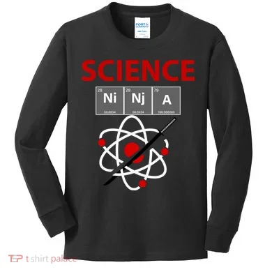 Science Ninja  Kids Long Sleeve Shirt