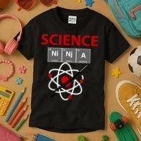 Science Ninja  Kids T-Shirt thumb 3