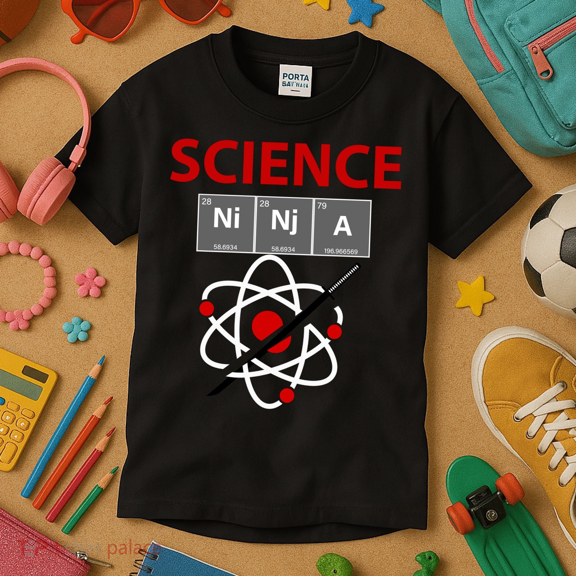 Science Ninja  Kids T-Shirt