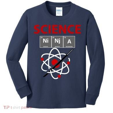 Science Ninja Kids Long Sleeve Shirt