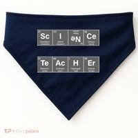 Science Teacher Periodic Table Logo USA-Made Doggie Bandana thumb 0