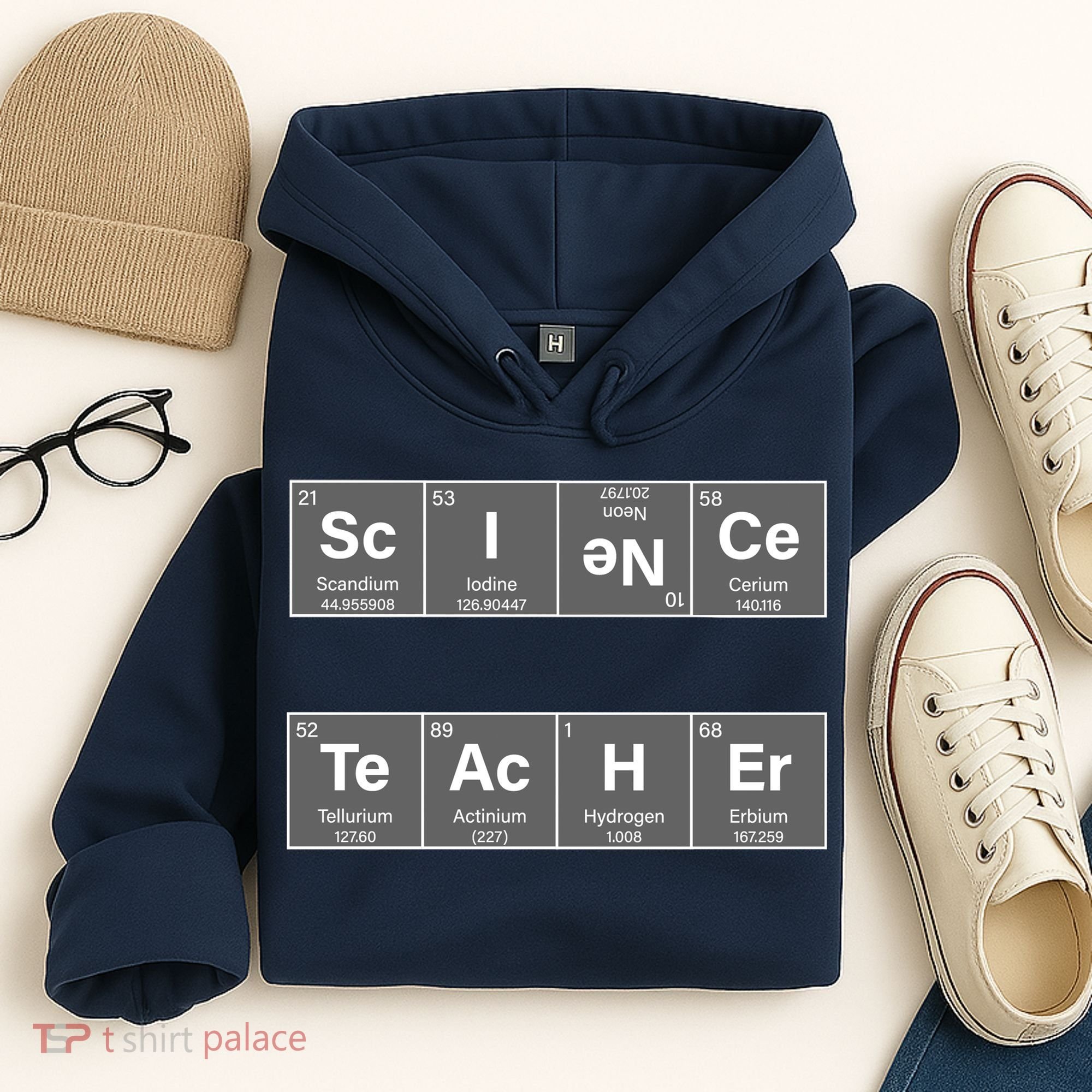 Science Teacher Periodic Table Logo Hoodie