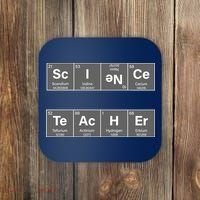Science Teacher Periodic Table Logo Coaster thumb 0