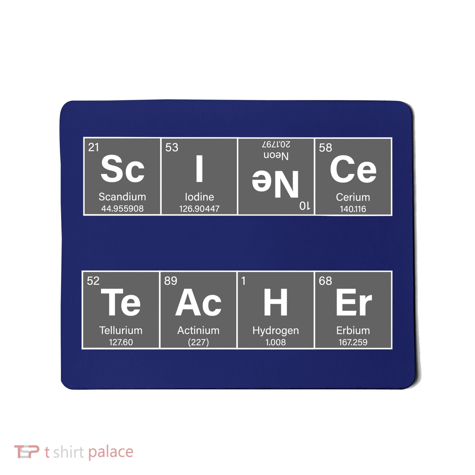 Science Teacher Periodic Table Logo Mousepad