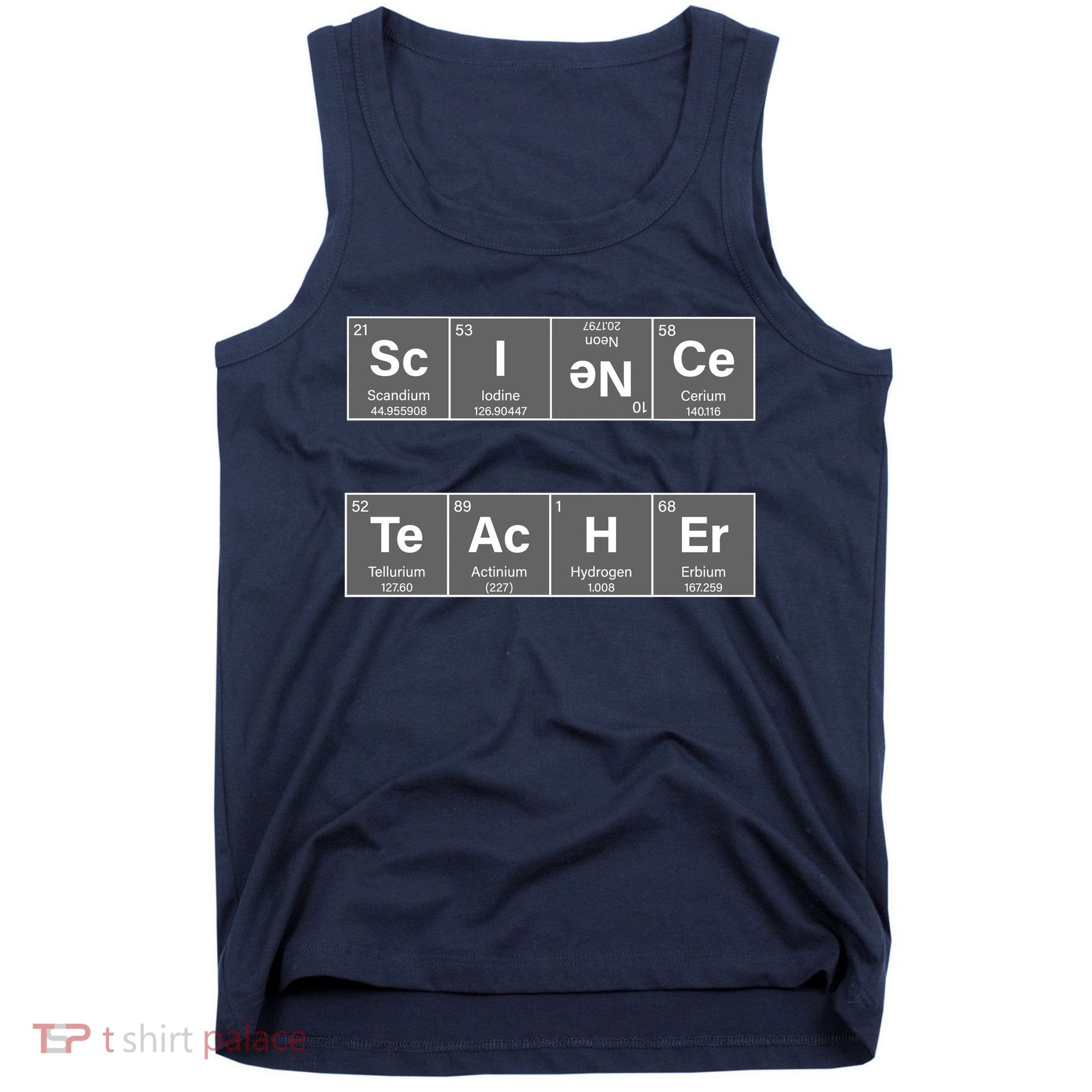 Science Teacher Periodic Table Logo Tank Top