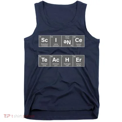 Science Teacher Periodic Table Logo Tank Top