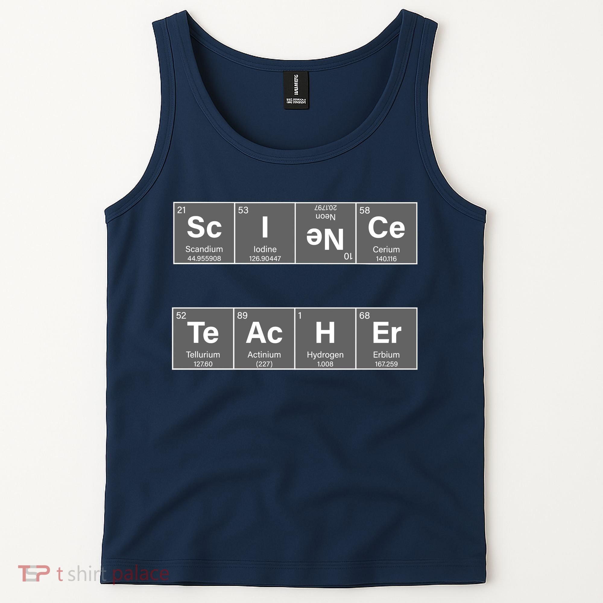 Science Teacher Periodic Table Logo Tank Top