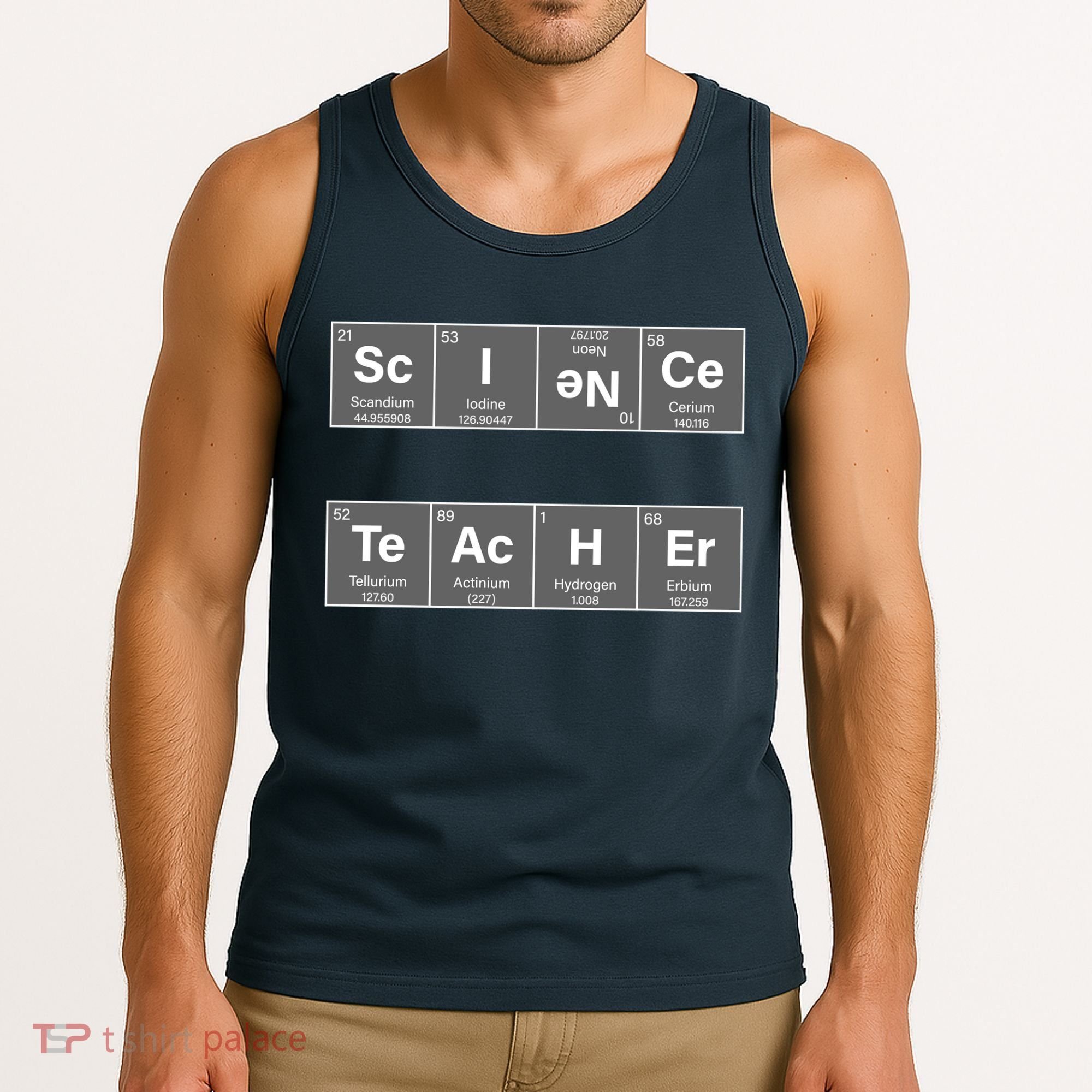 Science Teacher Periodic Table Logo Tank Top