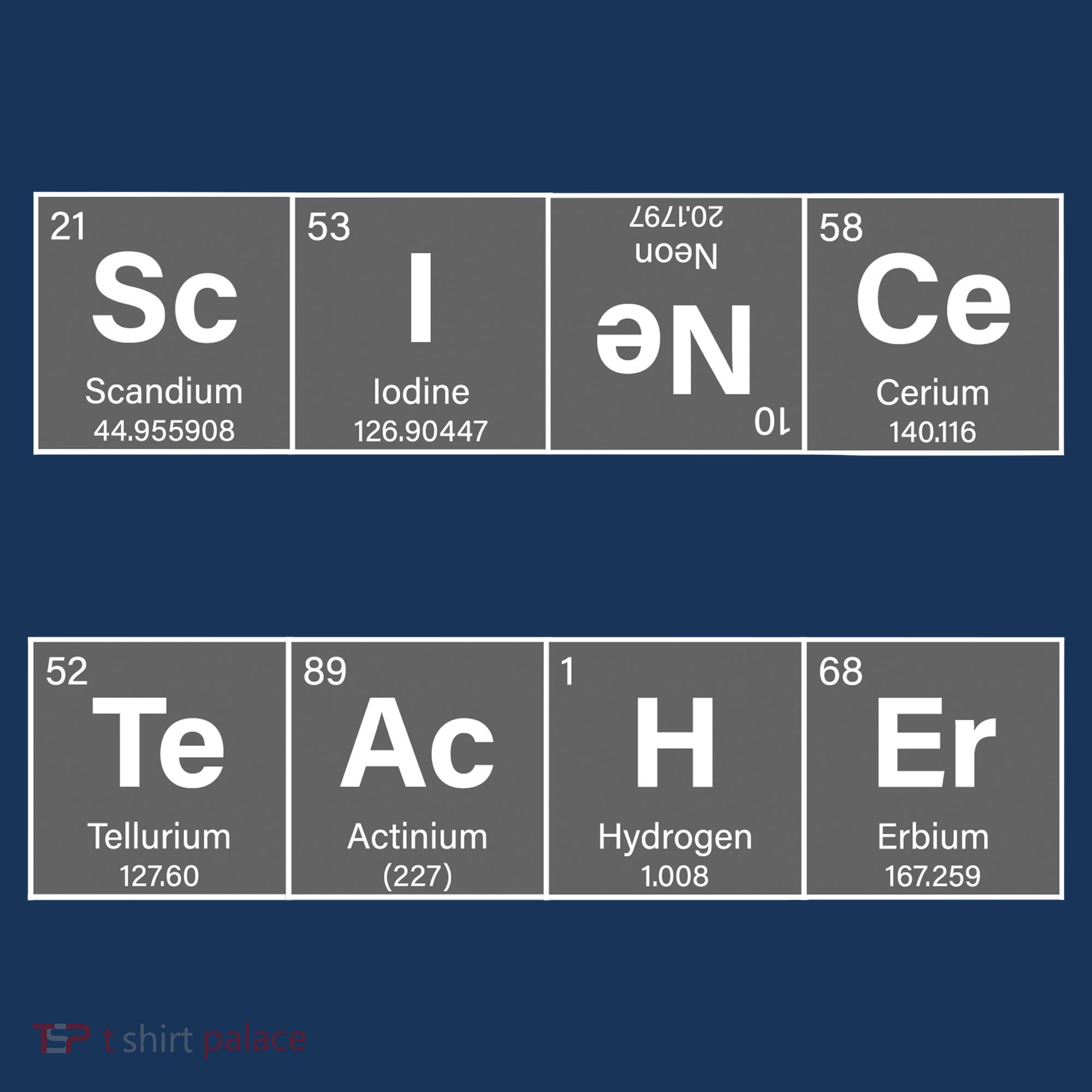Science Teacher Periodic Table Logo Tank Top