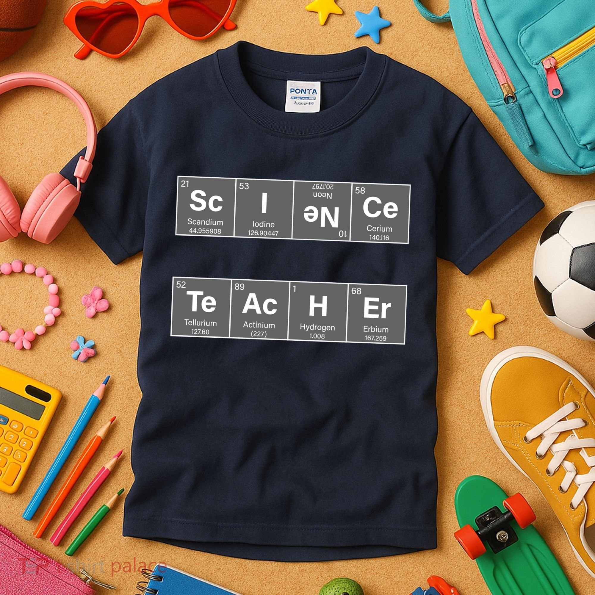 Science Teacher Periodic Table Logo Kids T-Shirt