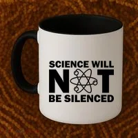Science Will Not Be Silenced Coffee Mug thumb 2
