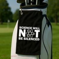 Science Will Not Be Silenced Golf Towel thumb 2