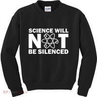 Science Will Not Be Silenced Kids Sweatshirt thumb 0
