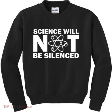 Science Will Not Be Silenced Kids Sweatshirt