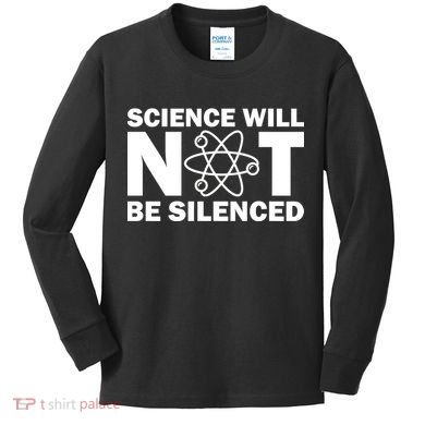 Science Will Not Be Silenced Kids Long Sleeve Shirt