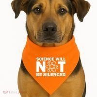 Science Will Not Be Silenced USA-Made Doggie Bandana thumb 1