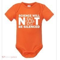 Science Will Not Be Silenced Baby Bodysuit thumb 0