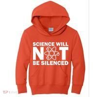 Science Will Not Be Silenced Kids Hoodie thumb 0