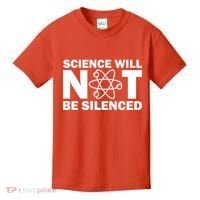 Science Will Not Be Silenced Kids T-Shirt thumb 0