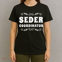 Seder Coordinator Jewish Funny Passover Leader Matzah Matzo T-Shirt thumb 4