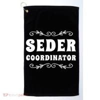 Seder Coordinator Jewish Funny Passover Leader Matzah Matzo Golf Towel thumb 0