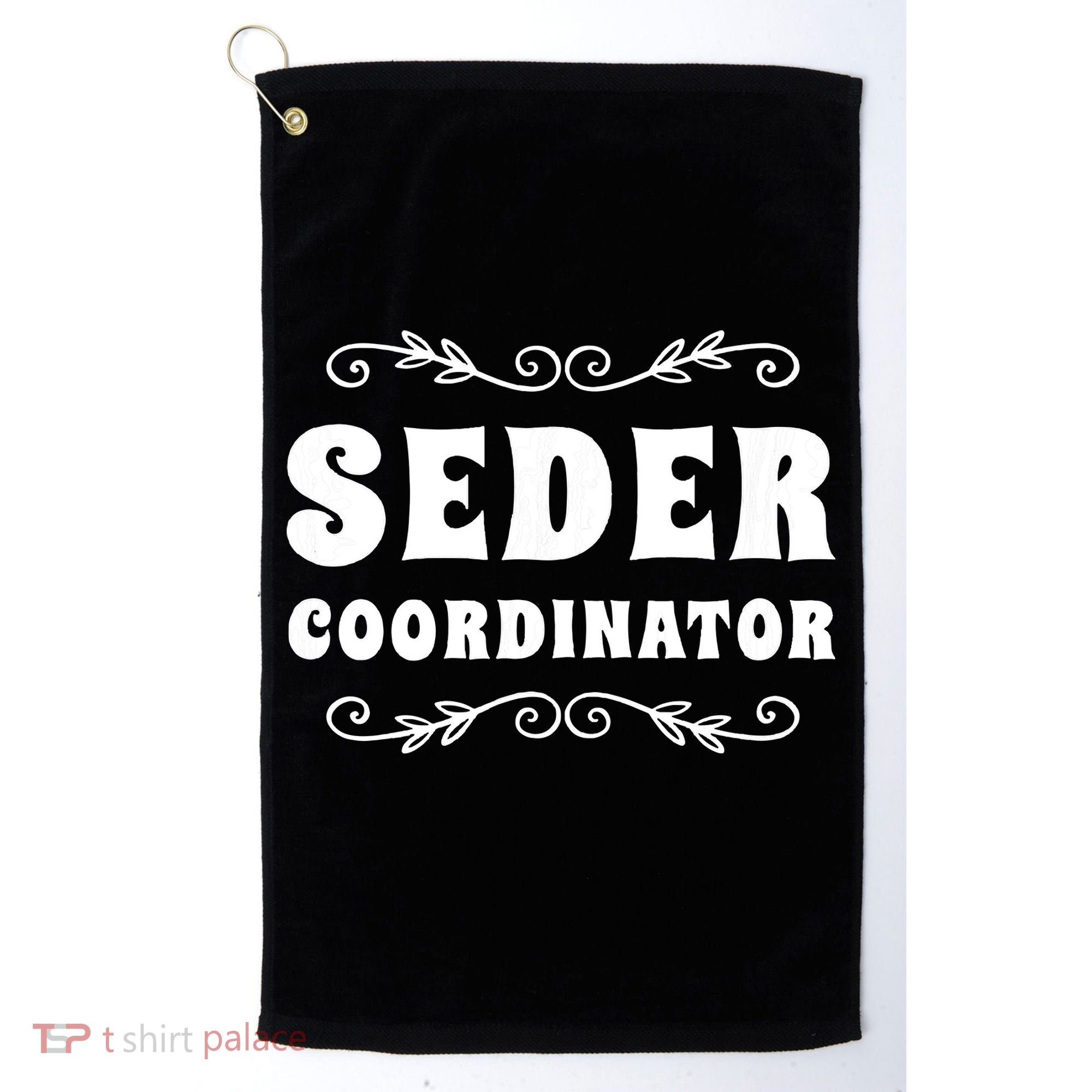 Seder Coordinator Jewish Funny Passover Leader Matzah Matzo Golf Towel