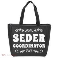 Seder Coordinator Jewish Funny Passover Leader Matzah Matzo Tote Bag thumb 0