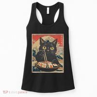 Sushi Cat Japanese Kawaii Sushi Cat Japan Anime Sushi Cat Women's Tank Top thumb 0